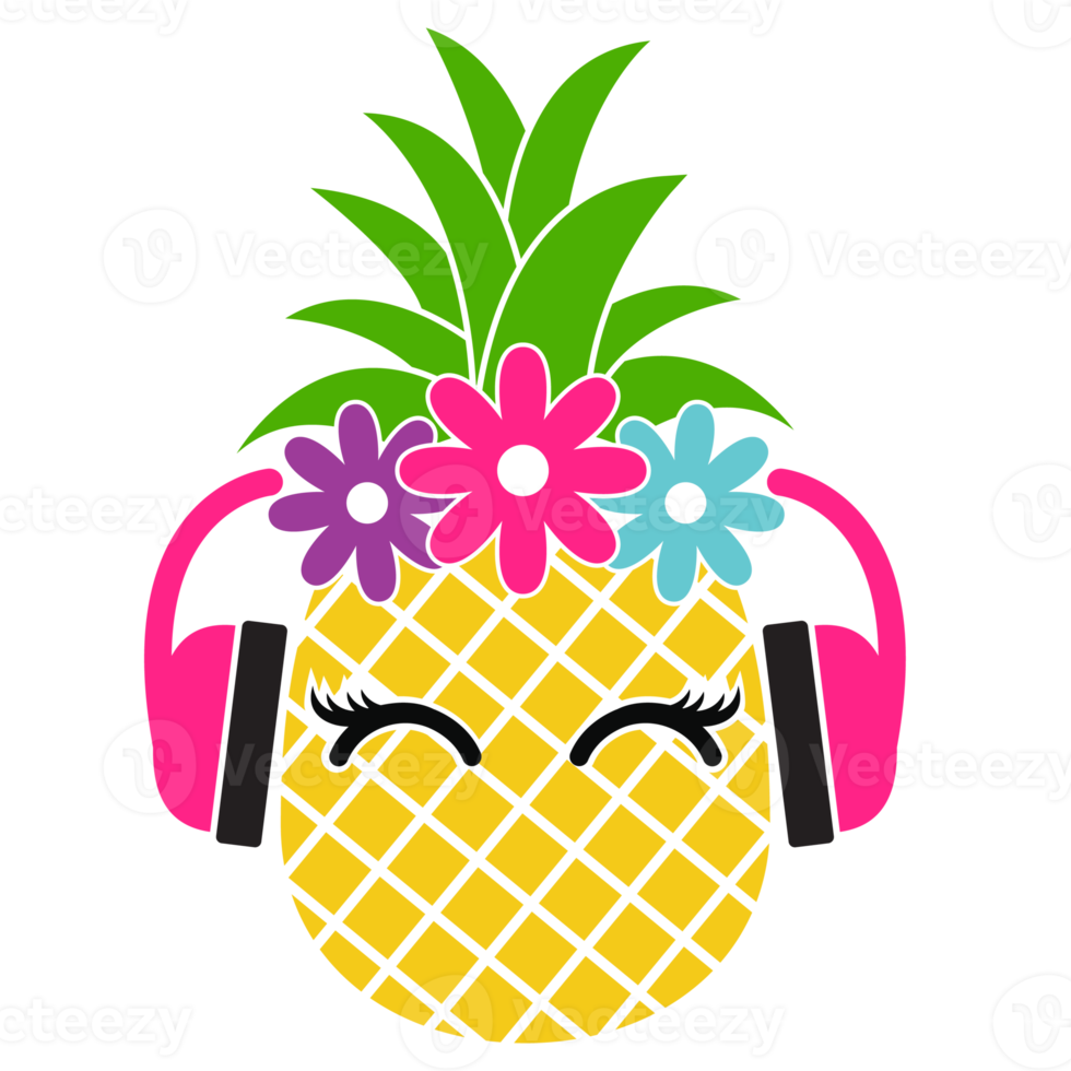 Yellow Pineapple icon. Pineapple tropical fruit. png