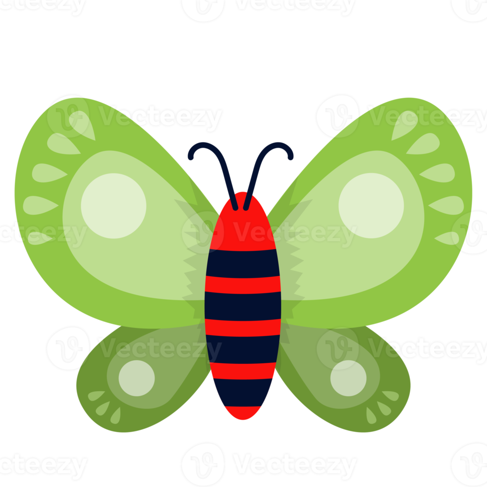 Cute Beautiful butterfly element Design png