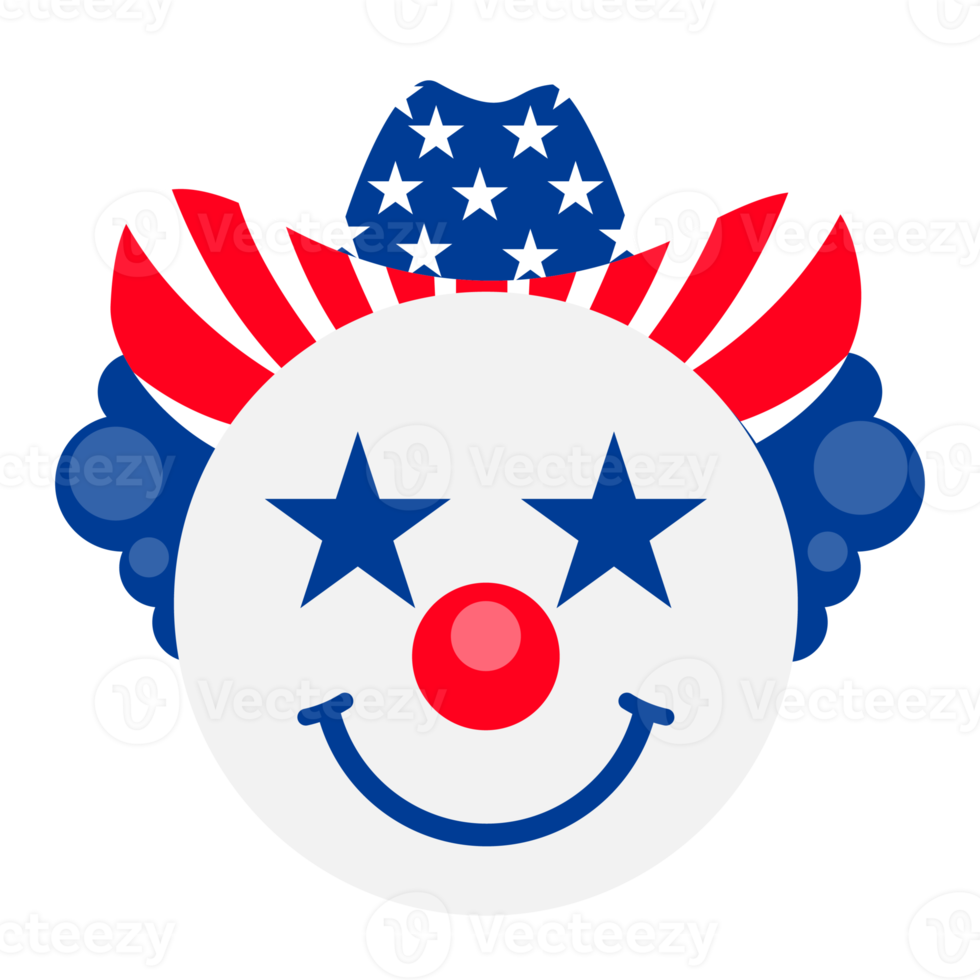 American Vibes Smiley Fourth of July day Retro Patriotic png