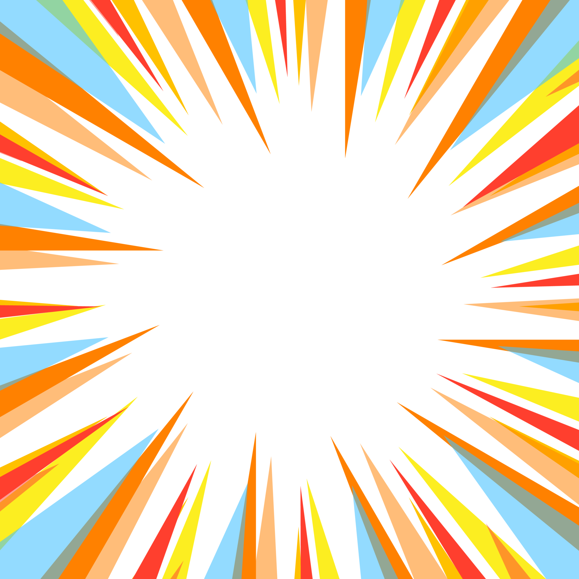 Pop-Art radiale bunte Comics für den Hintergrund 9336438 PNG