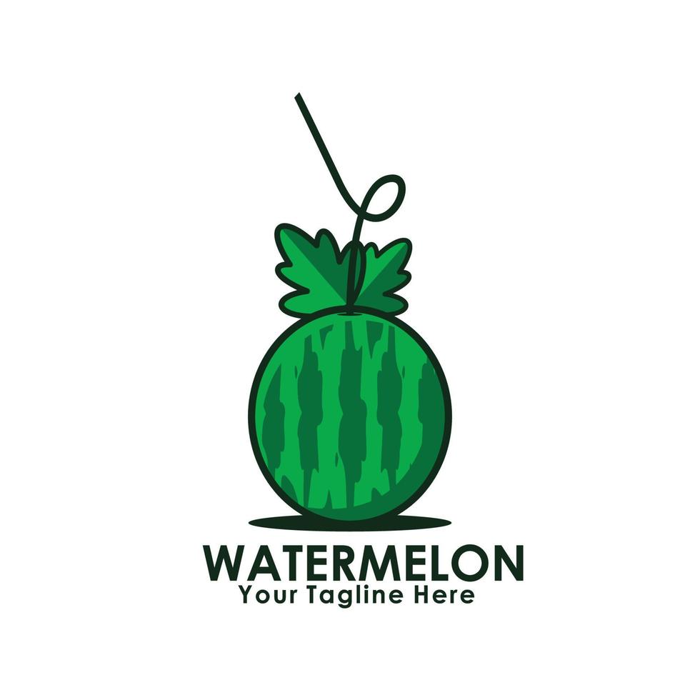 cute watermelon fruit vector