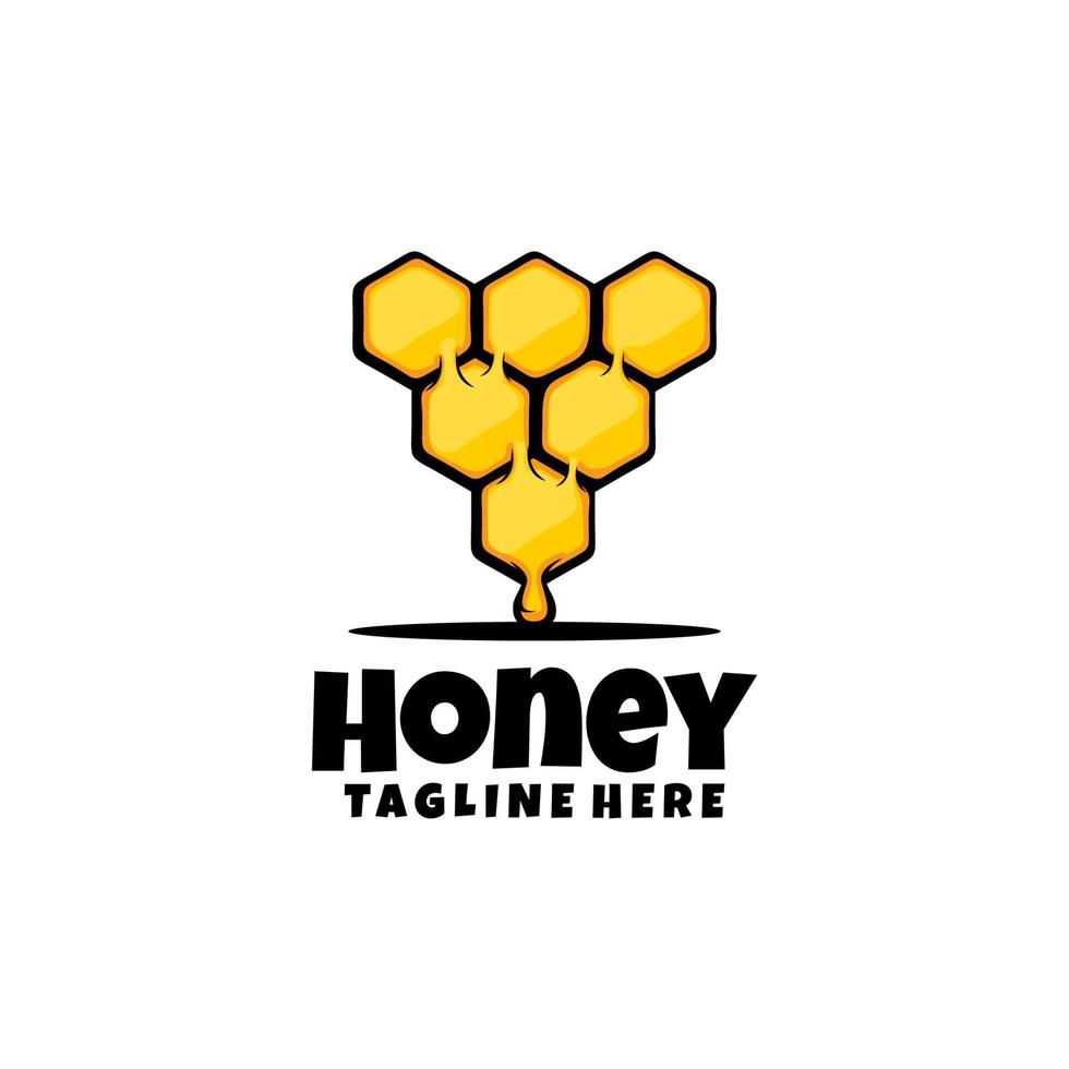 cute beehive with honey vector