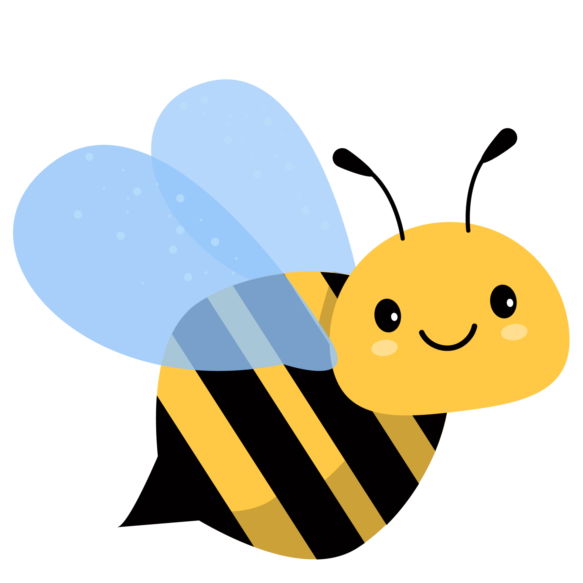 Free Yellow and Black Cute Cartoon bee holding heart 9336560 PNG with  Transparent Background