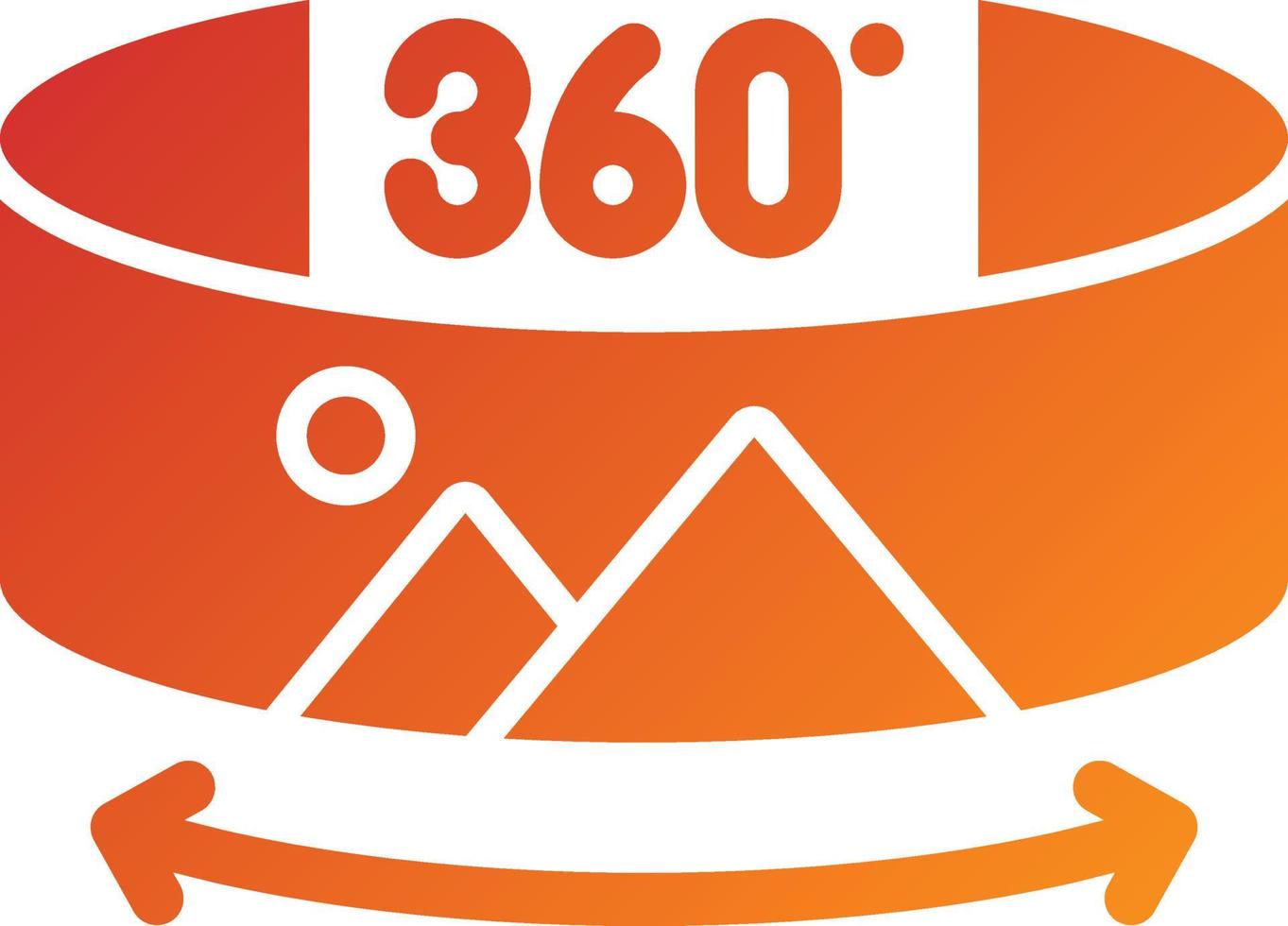 360 Degree Photo Icon Style vector