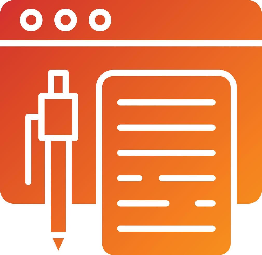 Copywriting Amd Scripting Icon Style vector