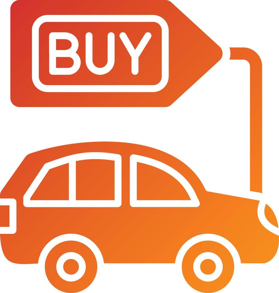 Buy a Car Icon Style vector