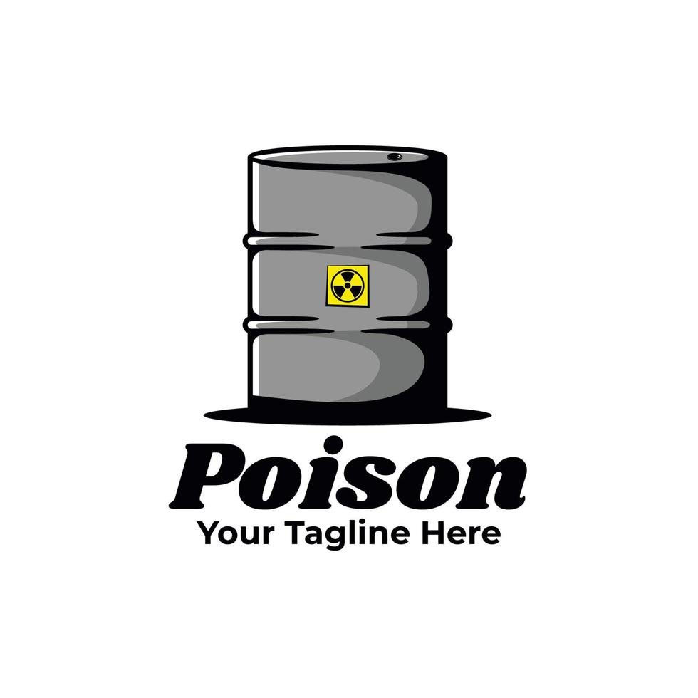 Oil Drum Poison illustration vector