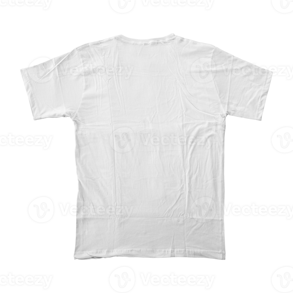 tom vit t-shirt för tygmockups display design png