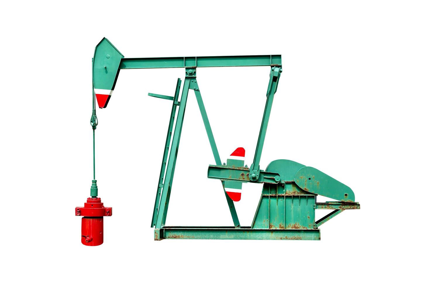 oil pump isolated on white backgrounds ,include clipping path photo