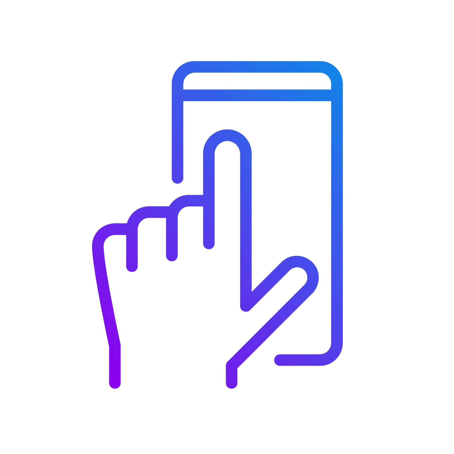 Mobile phone using pixel perfect gradient linear vector icon ...