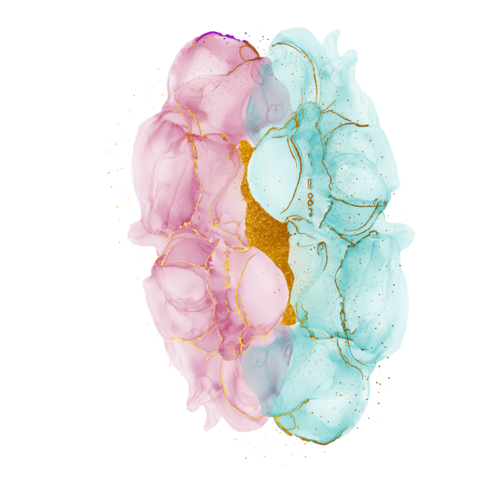 pittura di arte fluida astratta di lusso naturale nella tecnica dell'inchiostro dell'alcool. carta da parati tenera e sognante. miscela di colori creando onde trasparenti e volute dorate. per poster, altri materiali stampati png