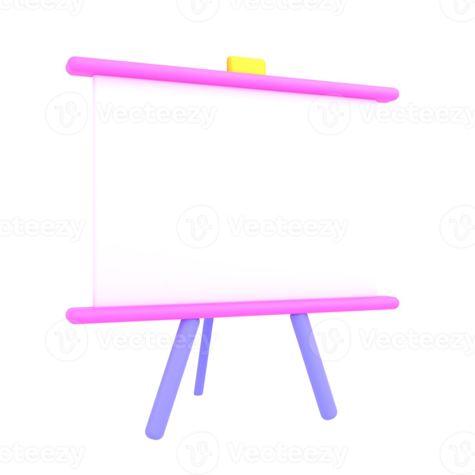 3D-Icon-Business-Whiteboard-Präsentation png