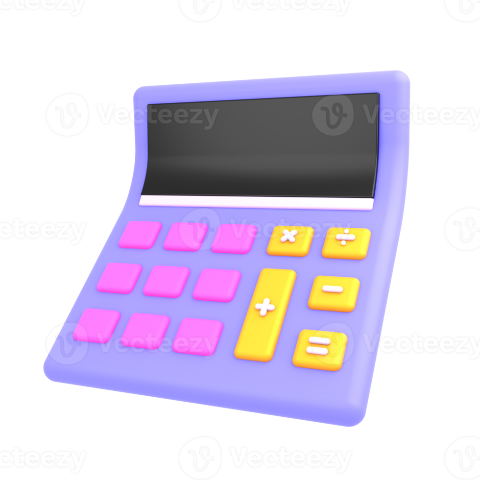 3d icon business calculator png