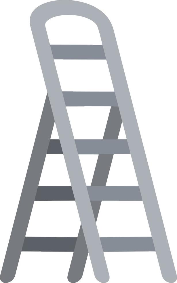 Metal grey stairs. Go up to the top level. vector