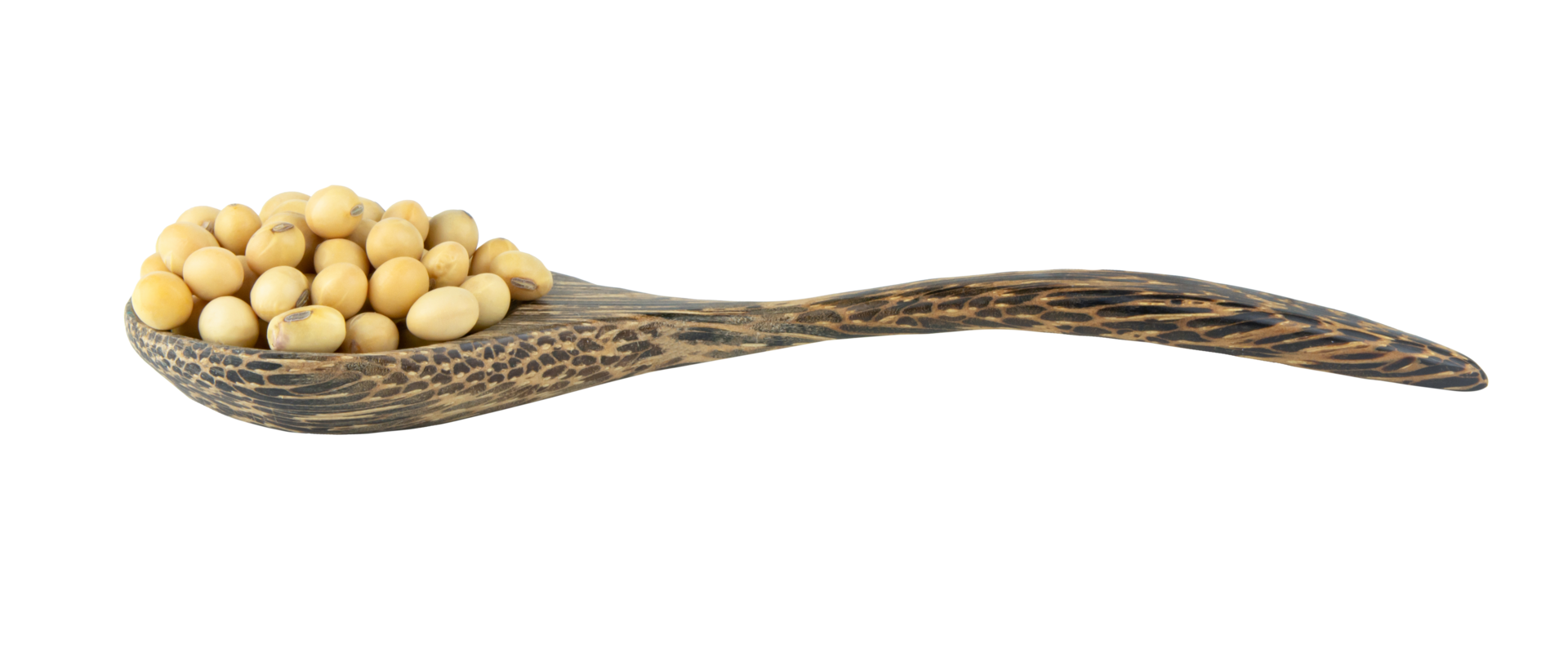 soia sul cucchiaio di legno png