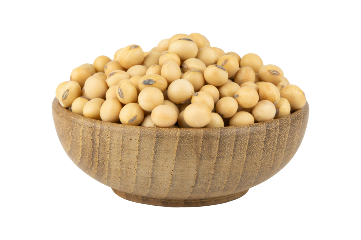 Soy beans in bowl wood png