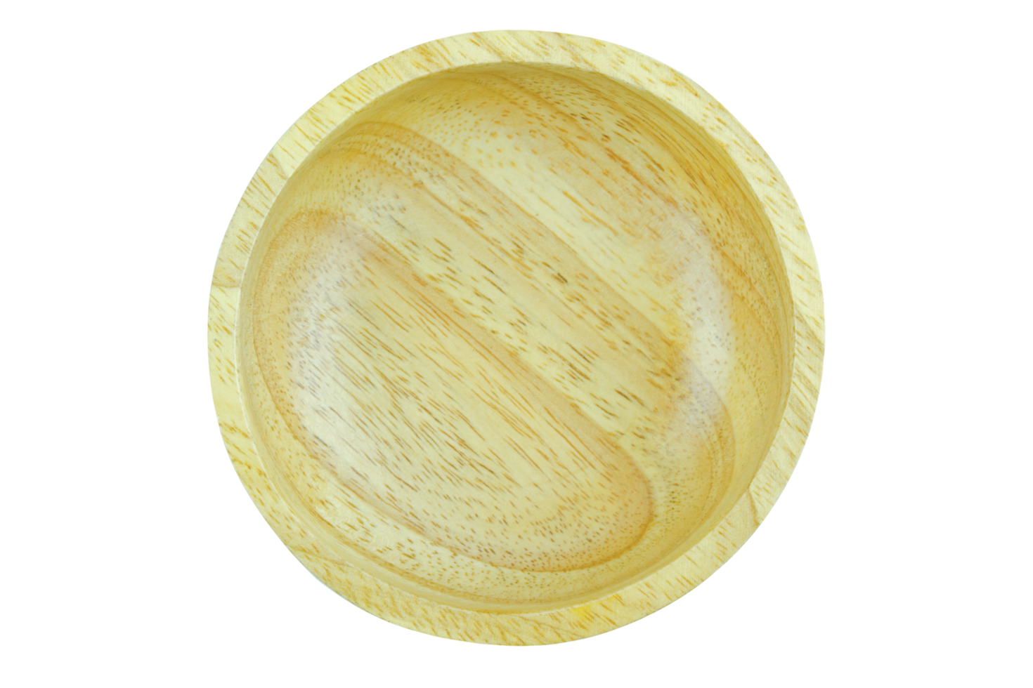 Wooden bowl top view png