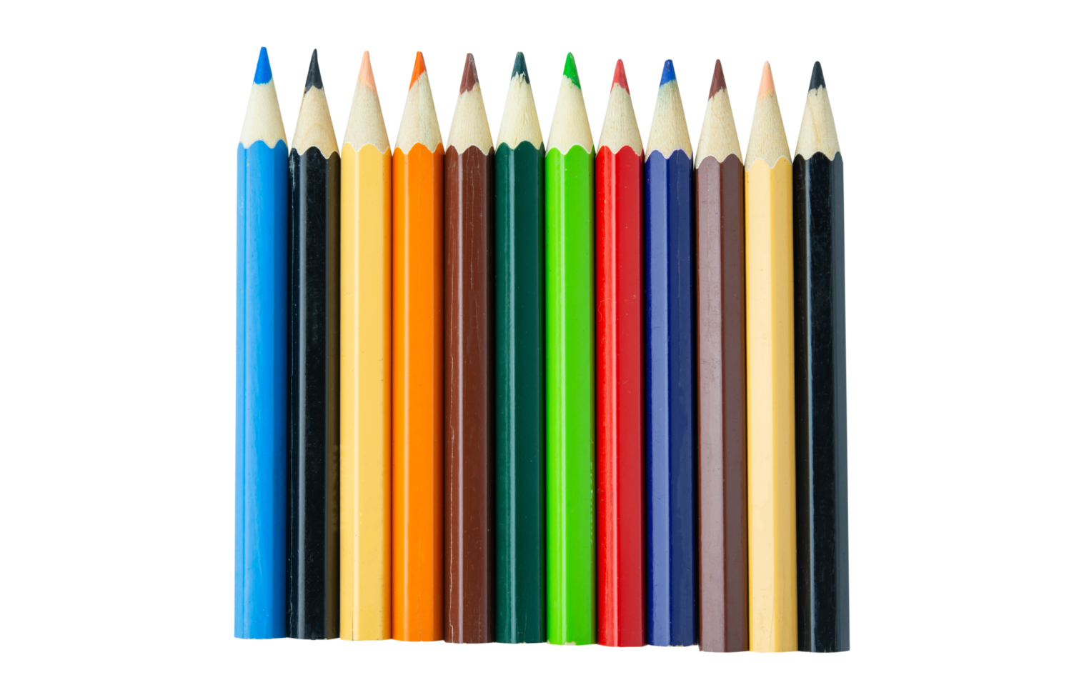 crayons de couleur, crayons de couleur png