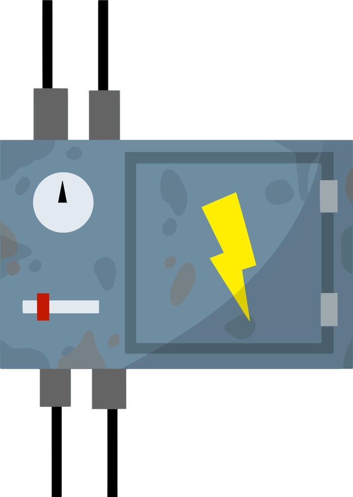 tablero de conmutadores. detector de alto voltaje. vector