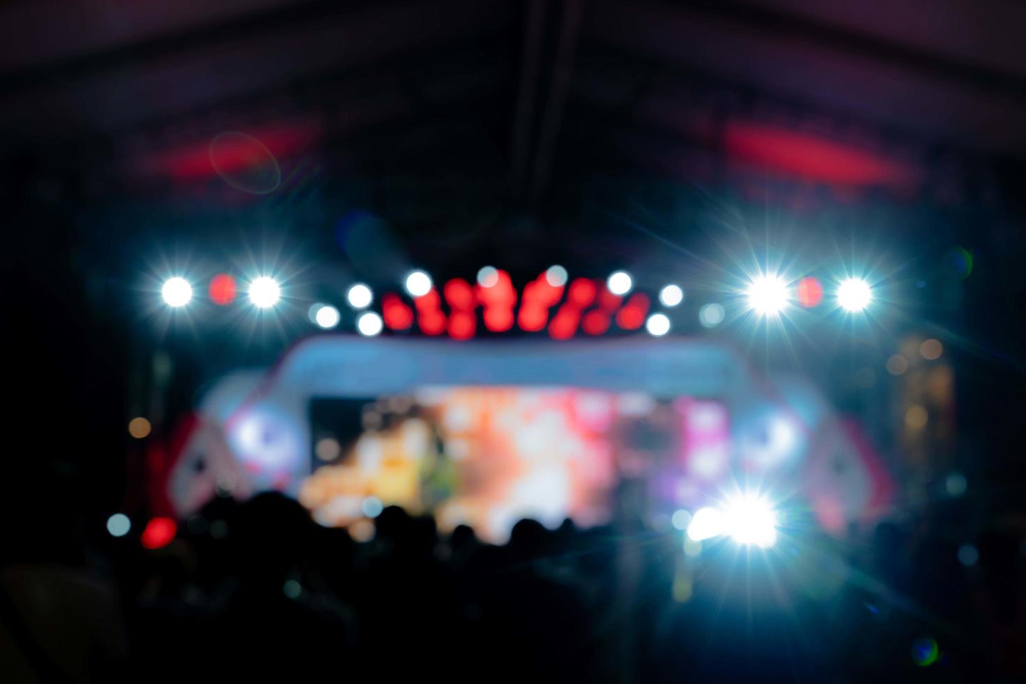 light bokeh in concert blur background photo