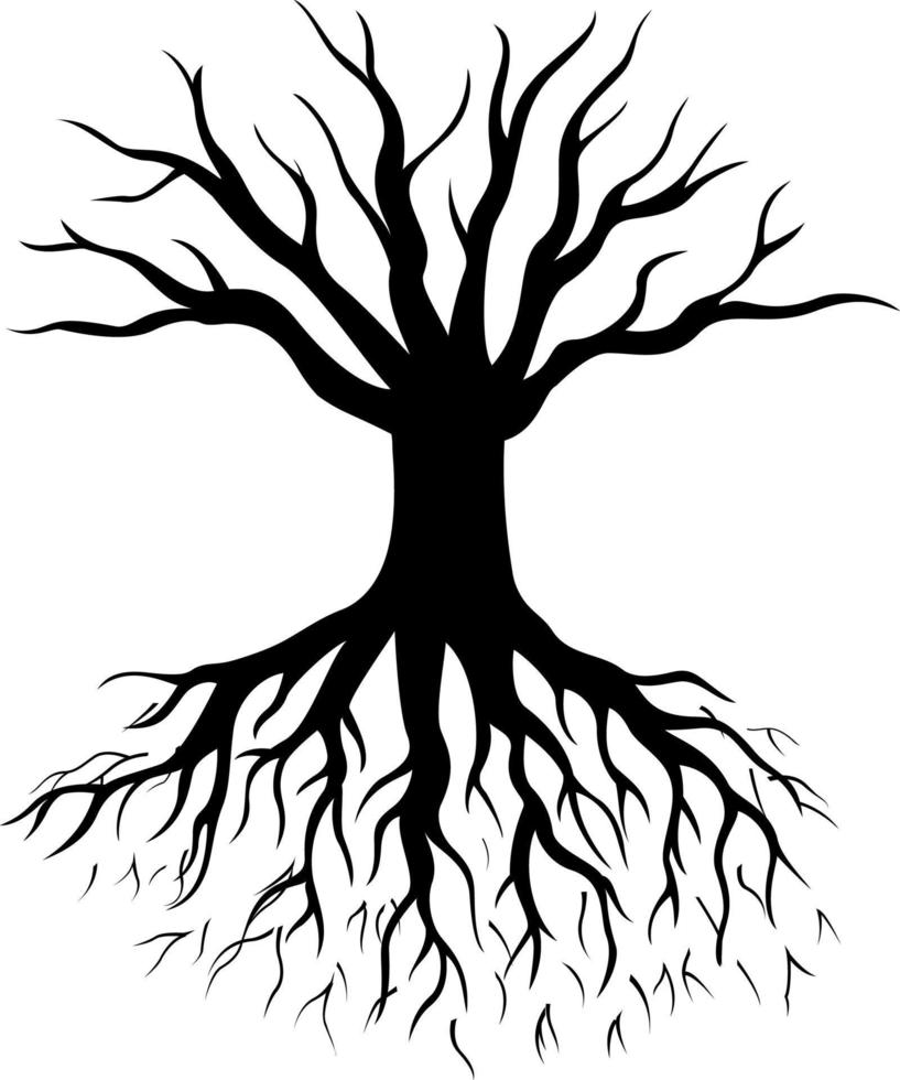 Tree silhouette illustration vector