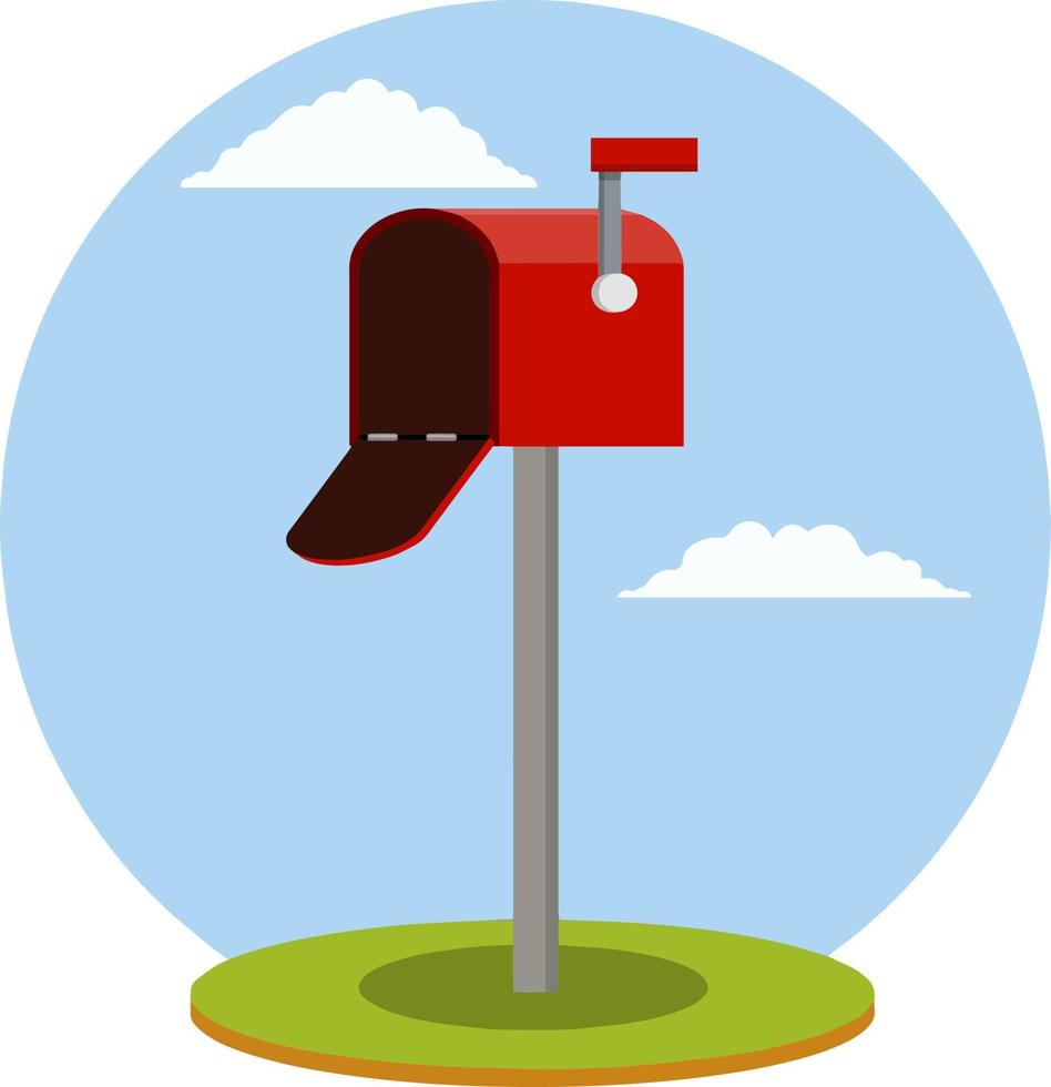 Open mailbox. Mail and message. 9339995 Vector Art at Vecteezy