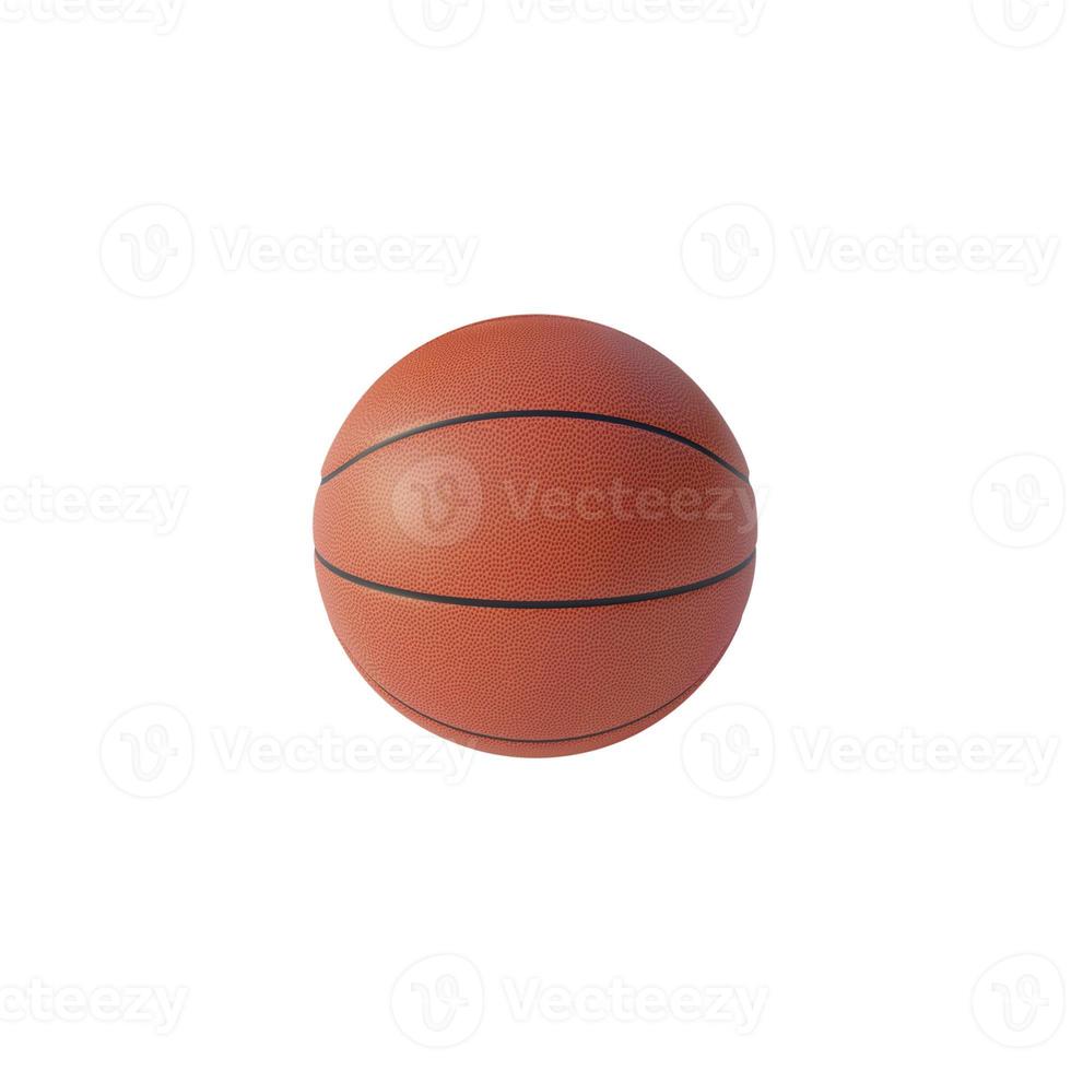 Basketball isolated on white background. 3d render photo