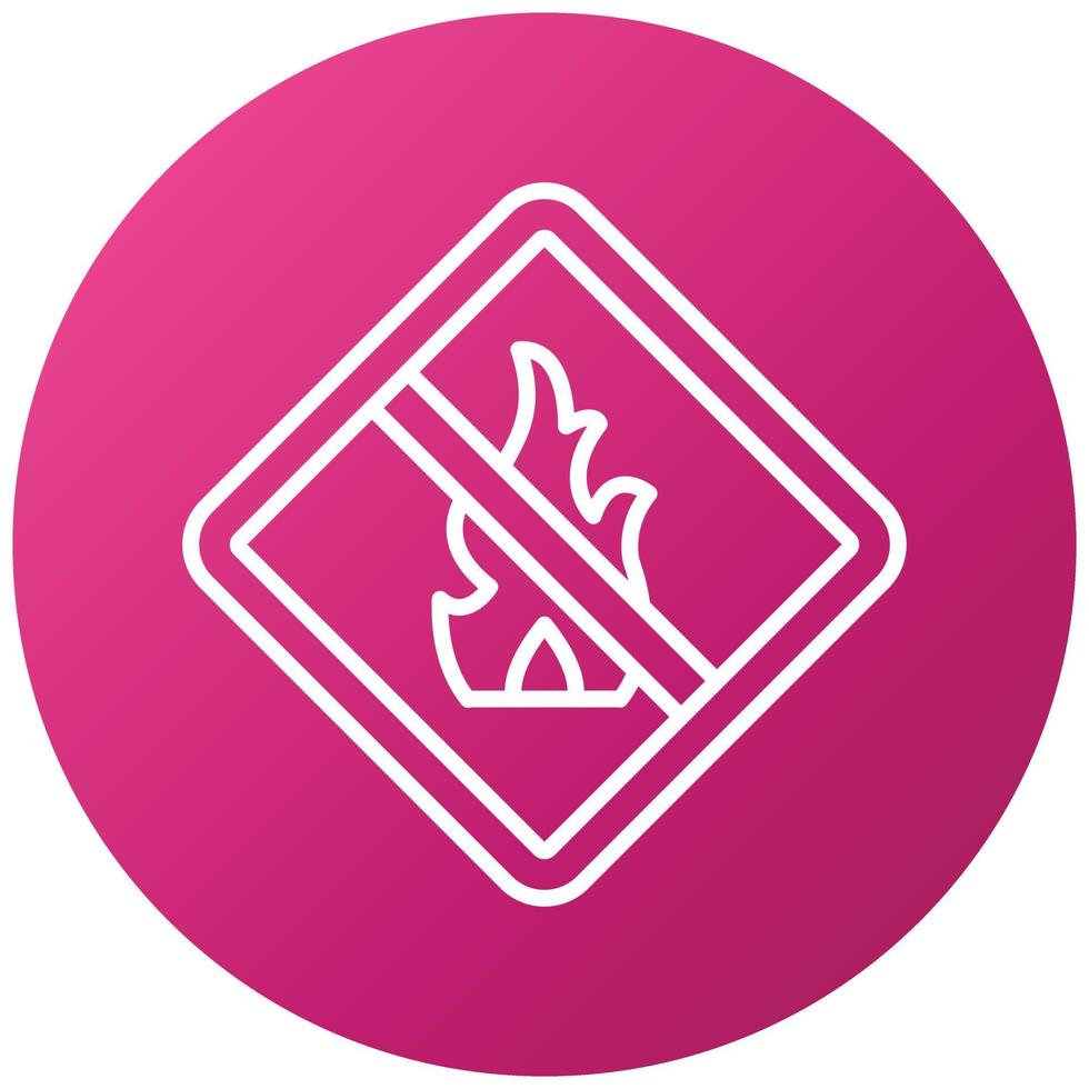 No Fire Icon Style vector