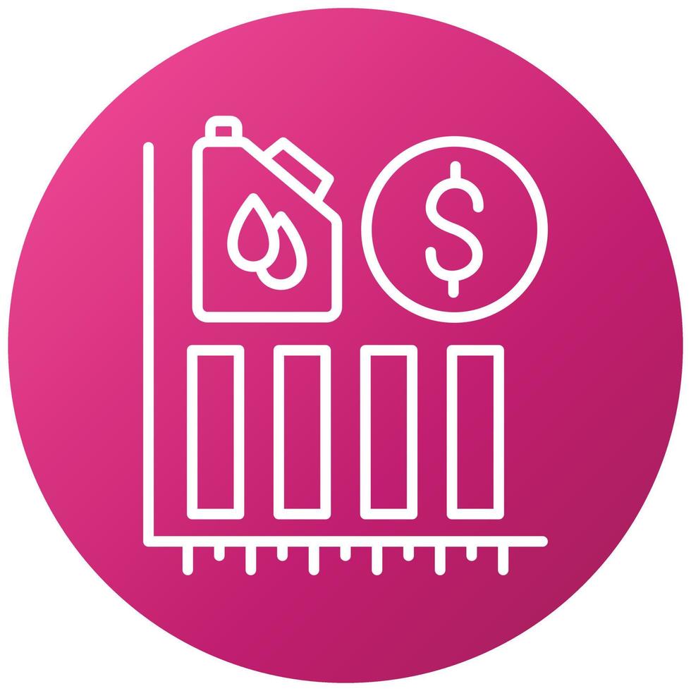 Oil Stock Market Icon Style vector