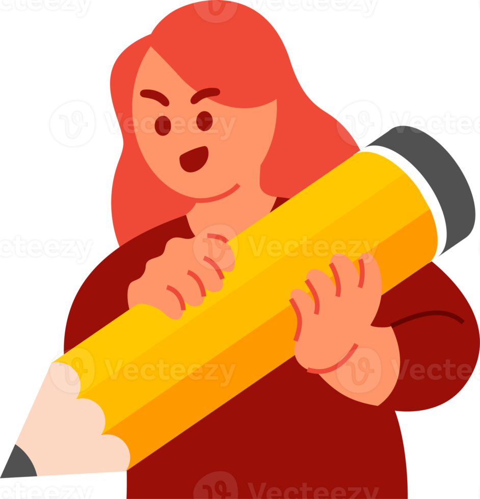 business women character design. Professional females in cartoon flat design illustration. Cute woman posing doing service for small business at home png