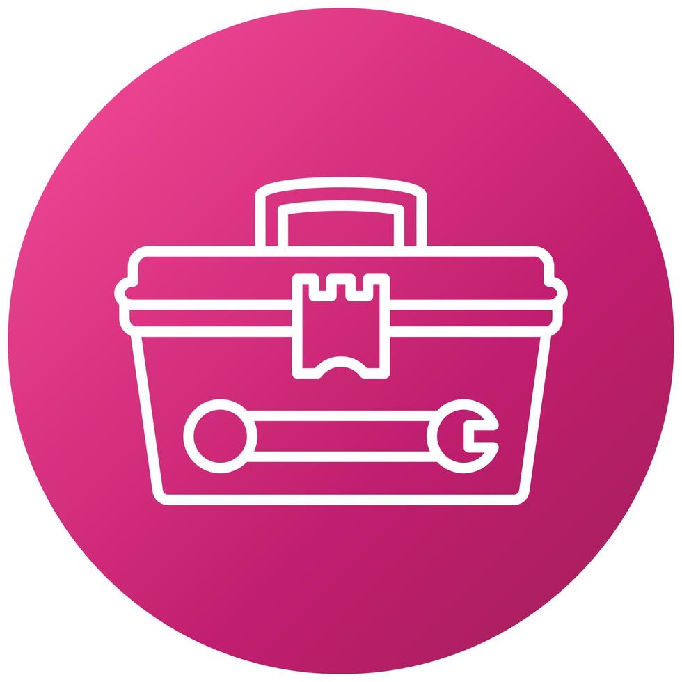 Tool Box Icon Style vector