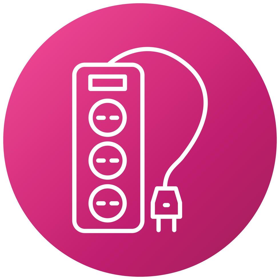 Power Strip Icon Style vector