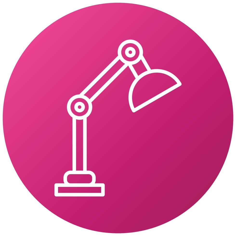 Table Lamp Icon Style vector