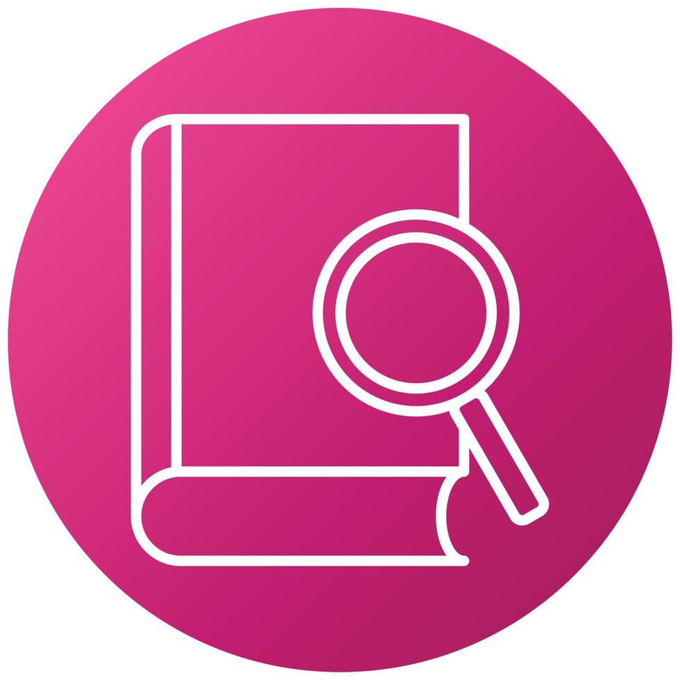 Find Book Icon Style vector