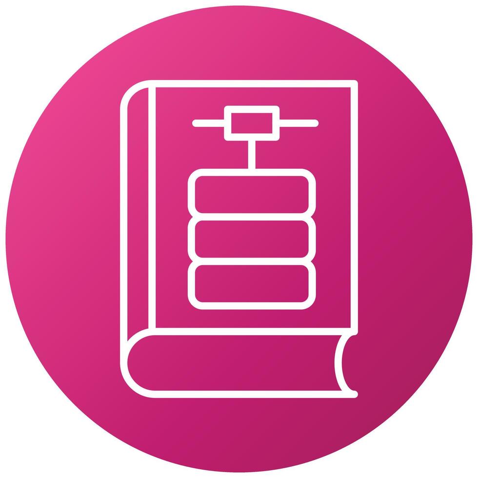 Library Database Icon Style vector