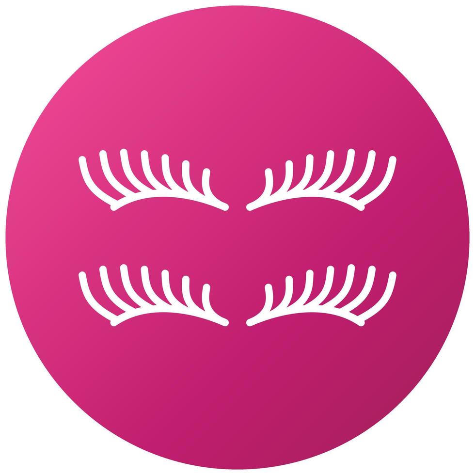Eyelash Icon Style vector