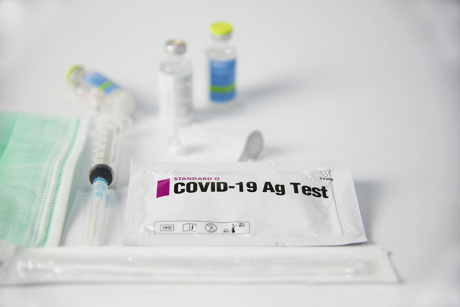 Rapid antigen test Covid -19 self repid test set photo