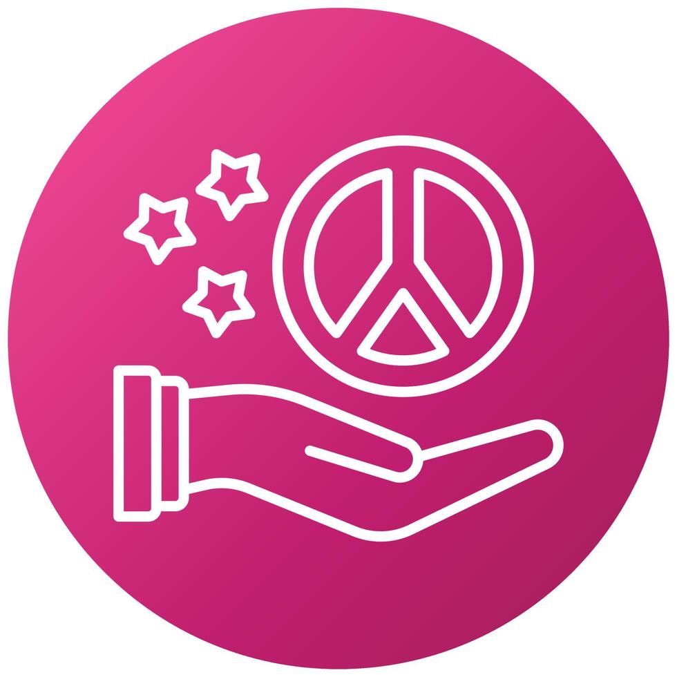 Peace Icon Style vector