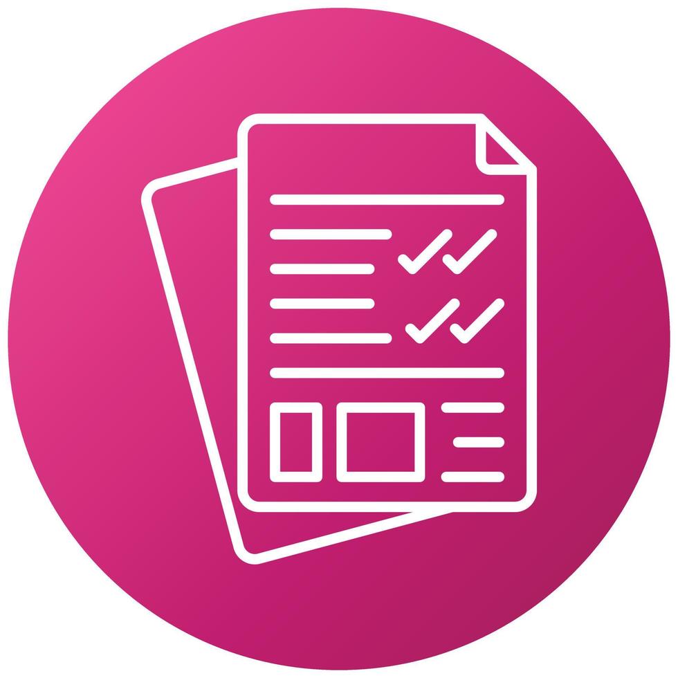 List Icon Style vector