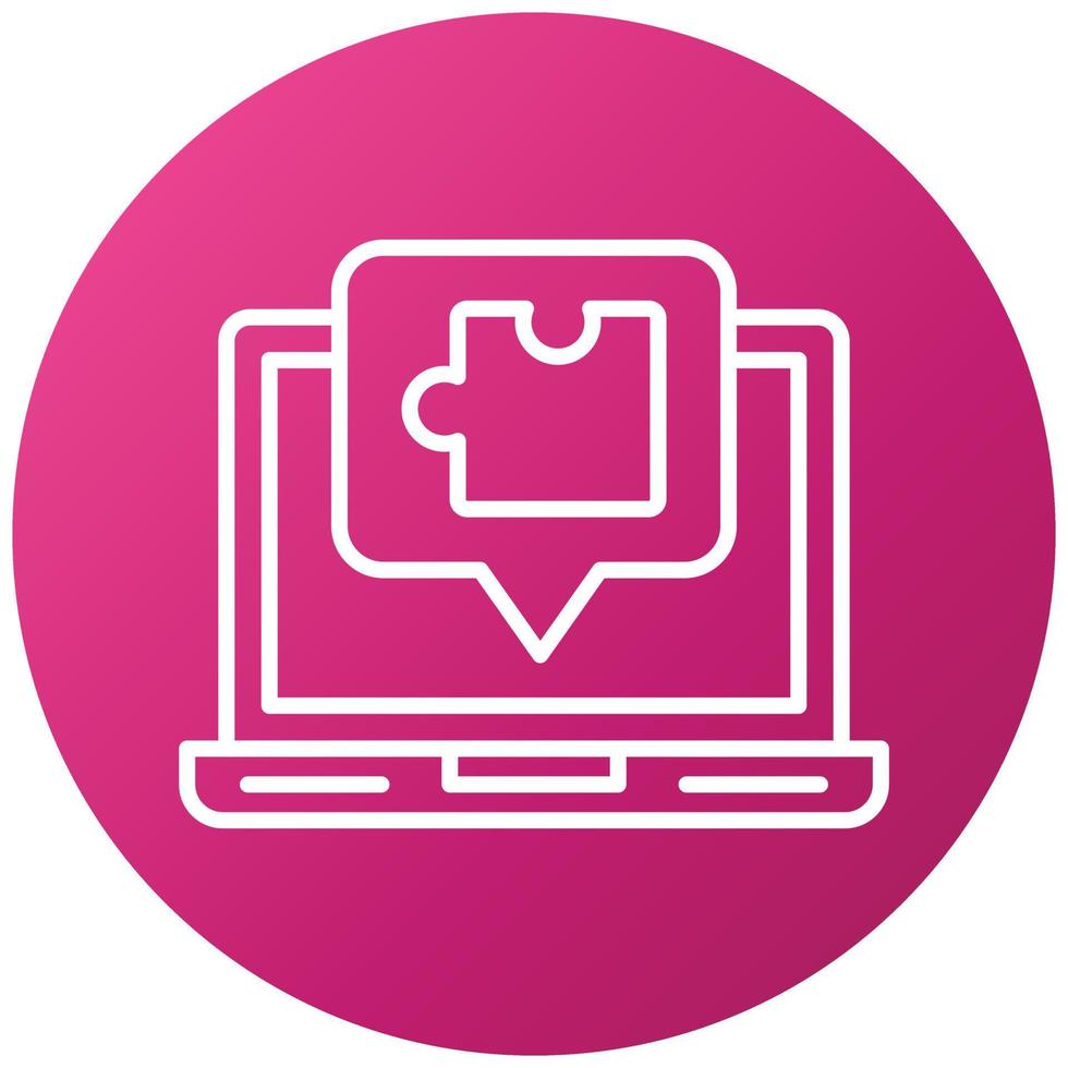 Puzzle Icon Style vector
