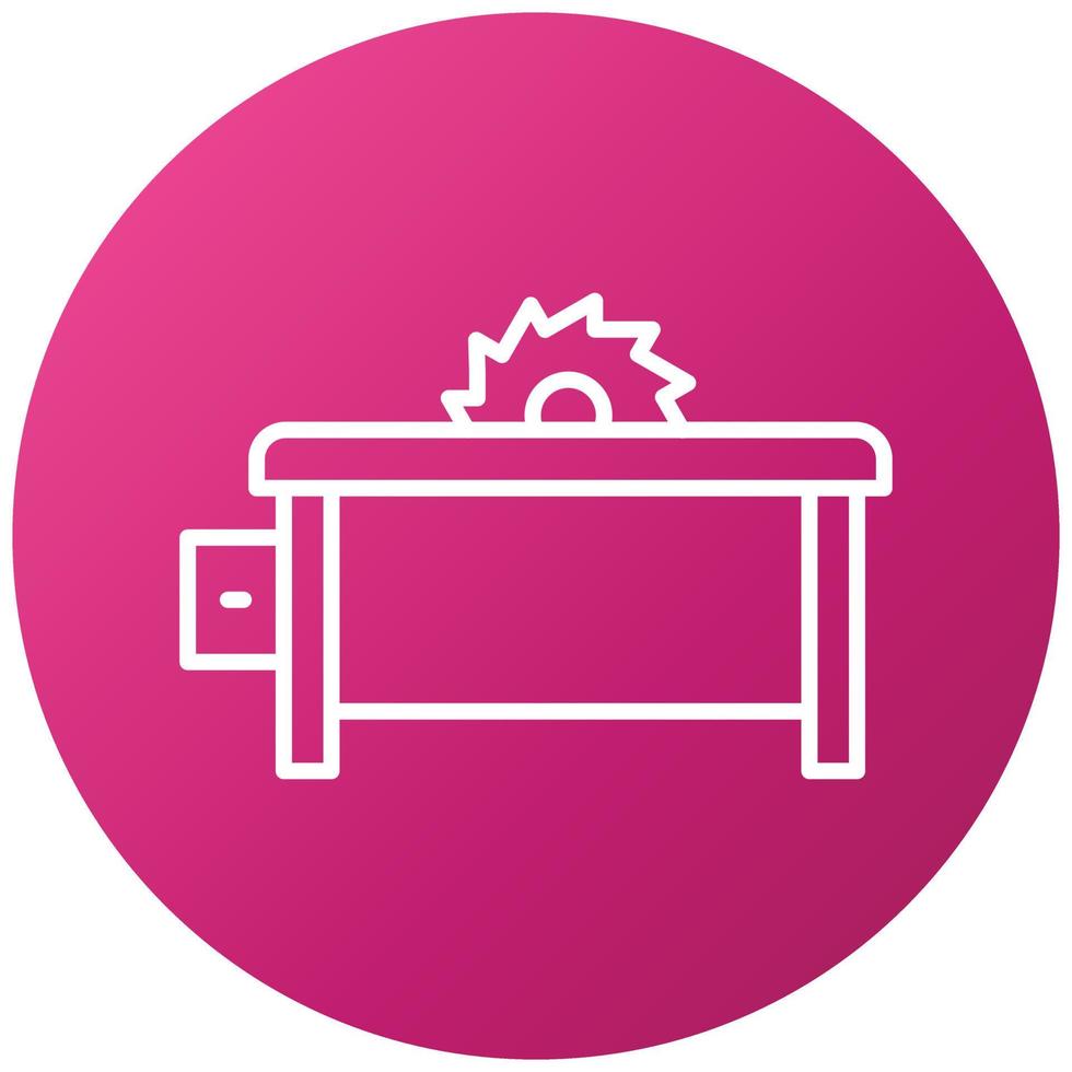 Table Saw Icon Style vector