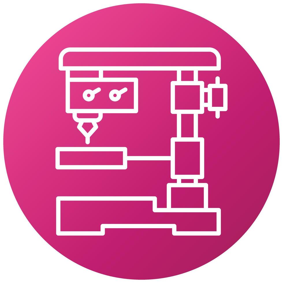 Automatic Drilling Icon Style vector