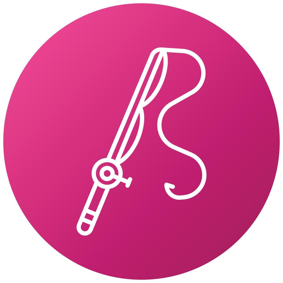 Casting Line Icon Style vector
