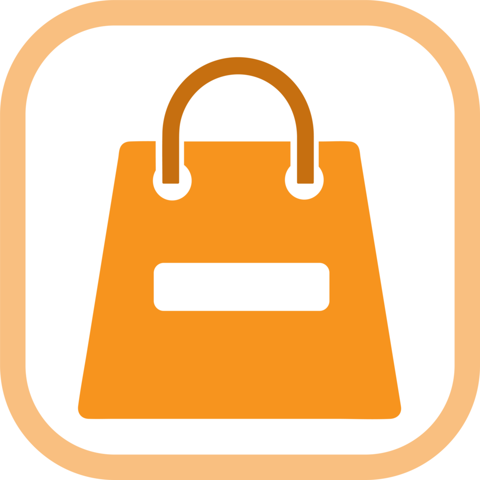 Shopping bag icon Sale package sign design png