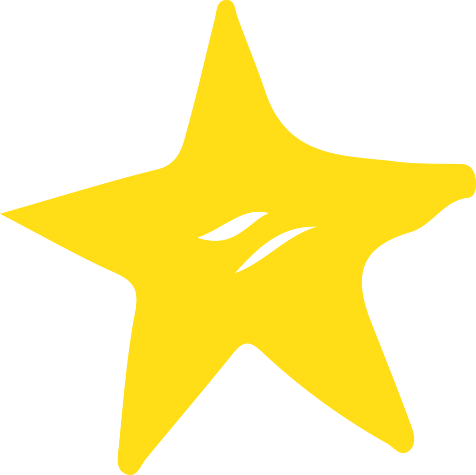 Hand Drawn Star icon sign symbol design png