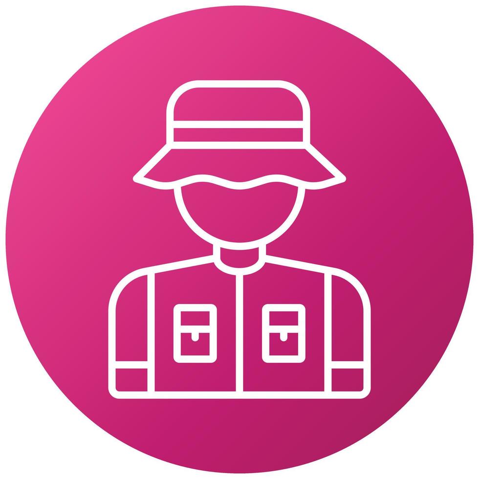 Fisherman Icon Style vector