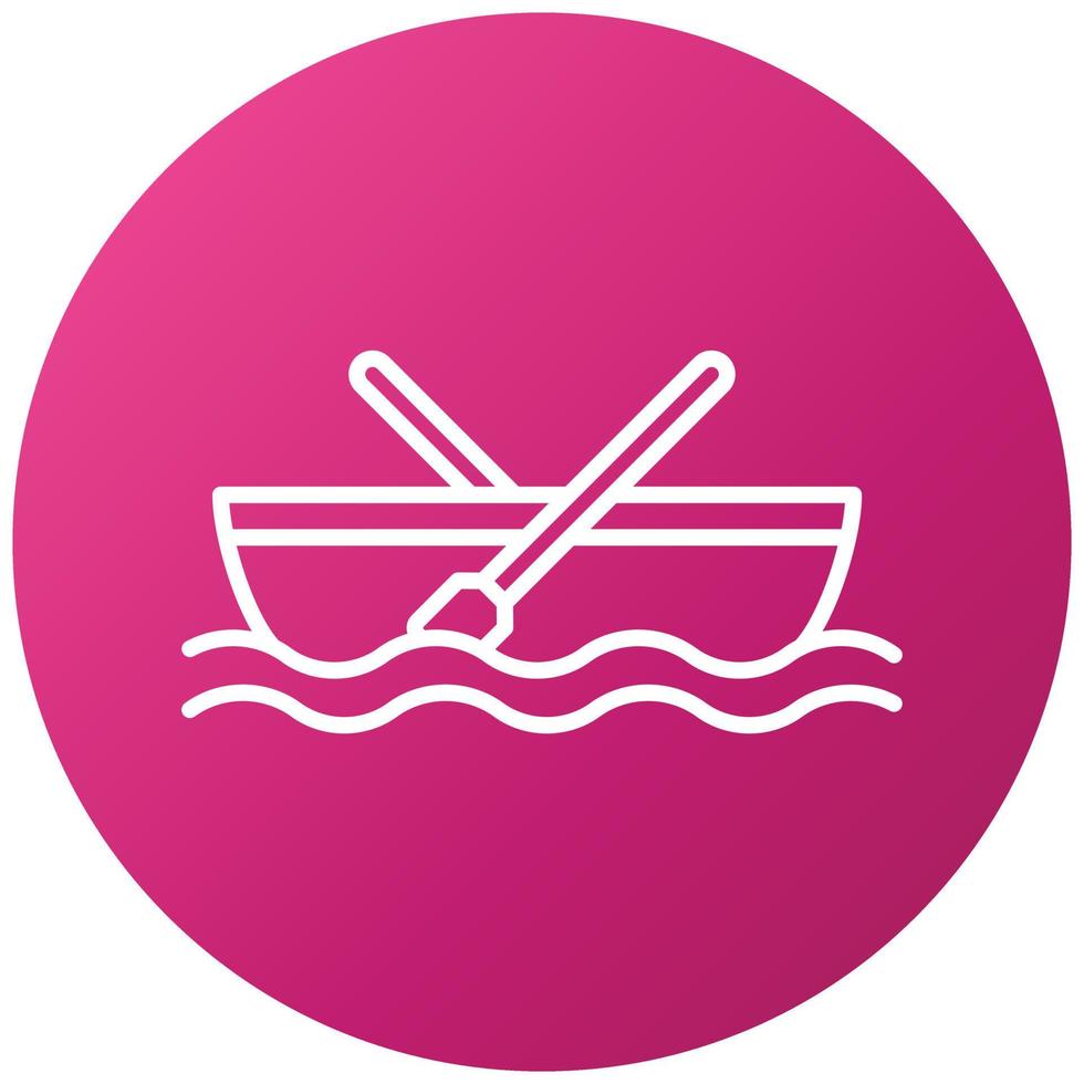 Rowing Boat Icon Style vector