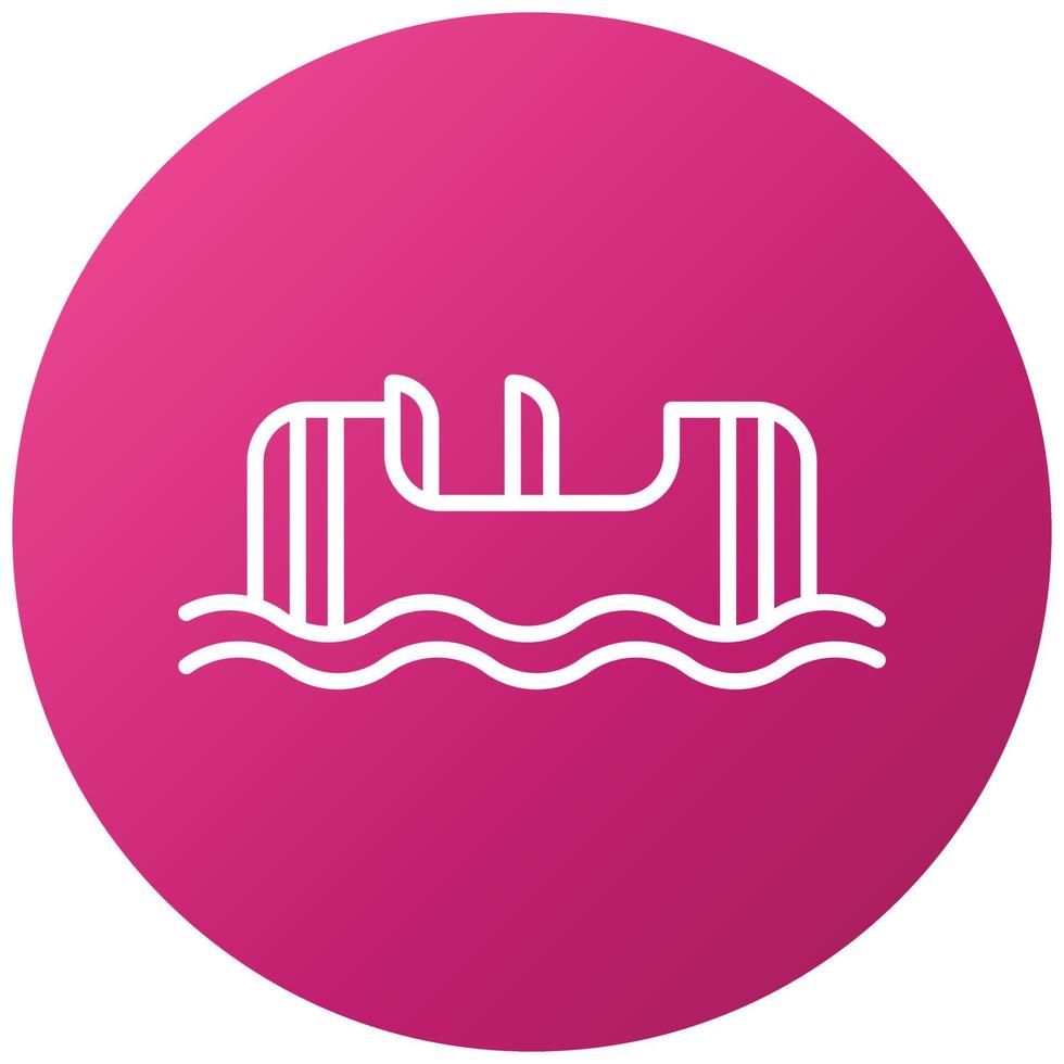 Log Flume Icon Style vector