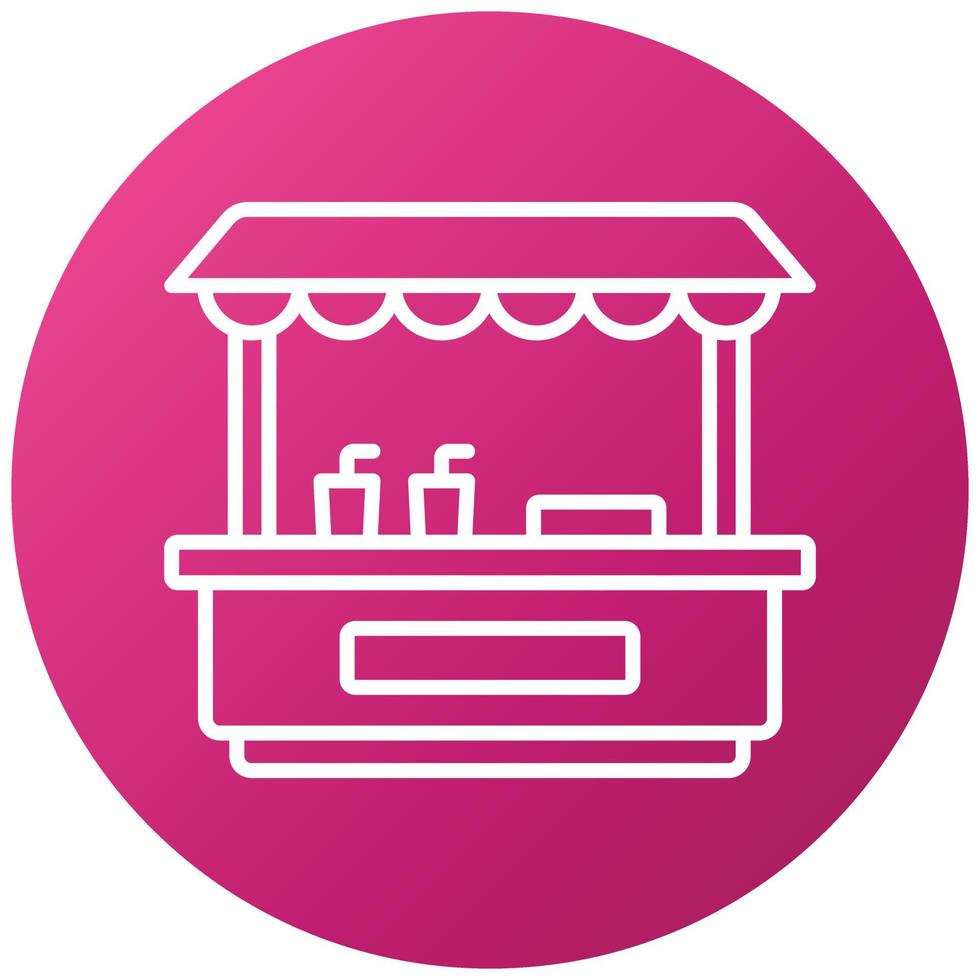 Drinks Stall Icon Style vector