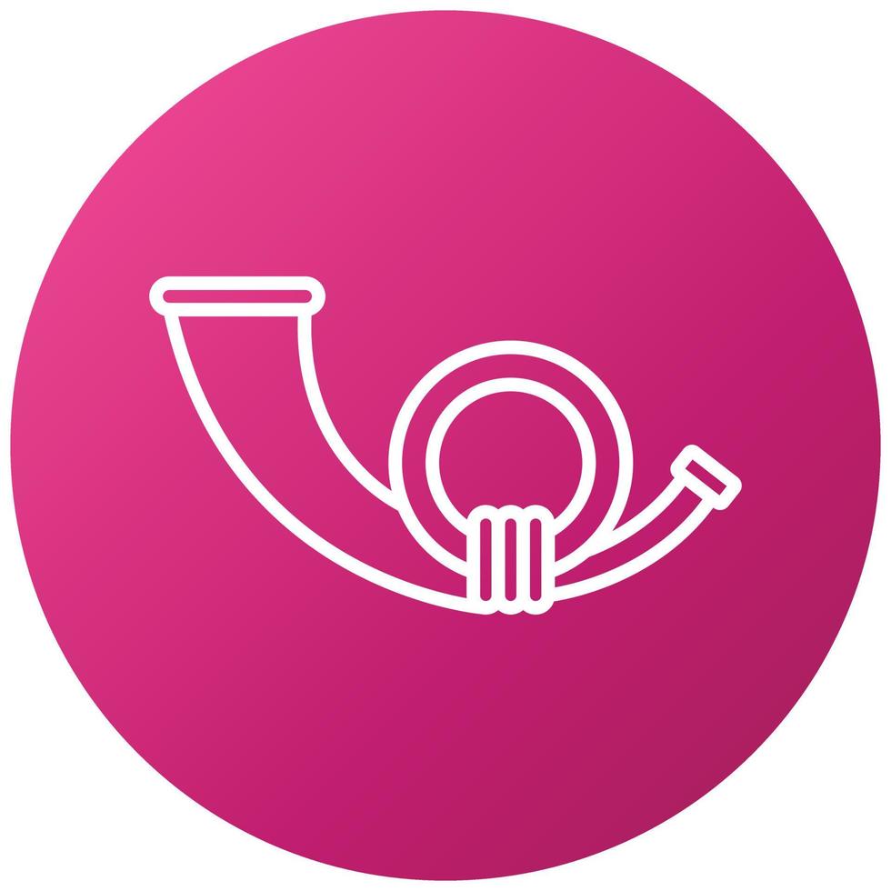 Post Horn Icon Style vector